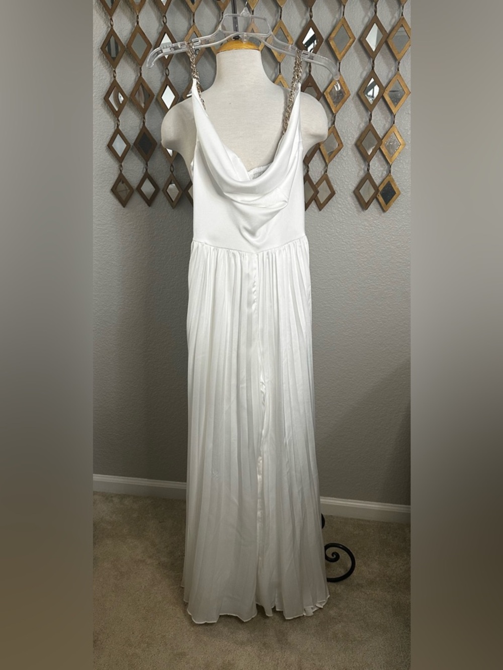 NWT Elegant wide leg Jumpsuit with Chain Straps